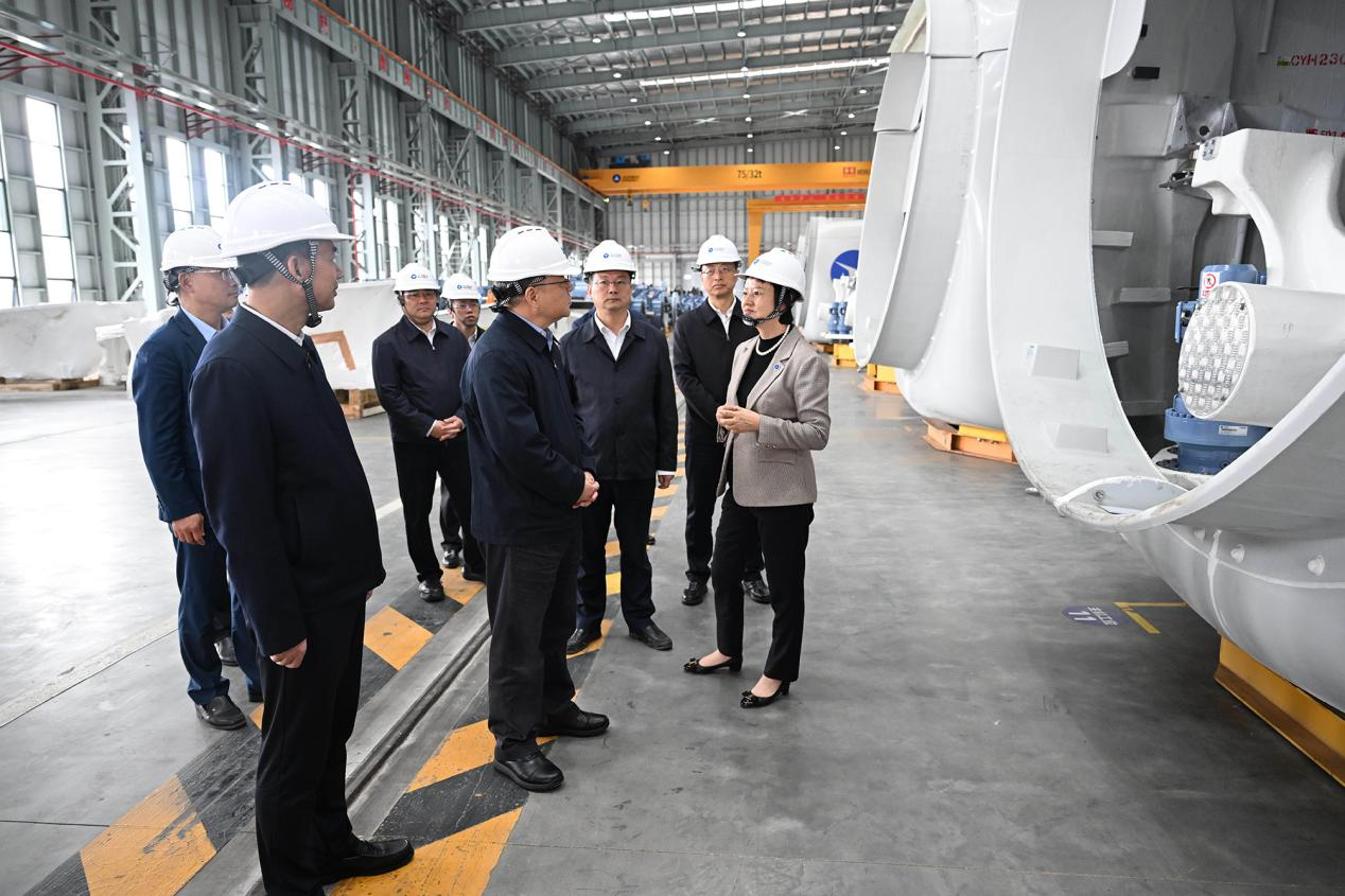 湖南省委书记沈晓明到湖南億彩网风电有限公司调研